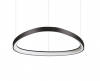 Designerska czarna lampa wisząca LED okrągła ring nowoczesna dekoracyjna Gemini sp d061 on-off 2700k 341569 Ideal Lux 